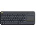 Logitech K400 Plus Wireless Keyboard with Touch Pad Black